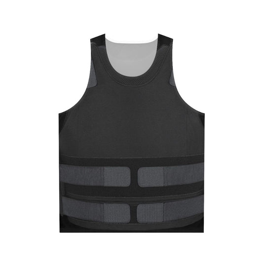 Unisex durable tank top with bulletproof jacket design