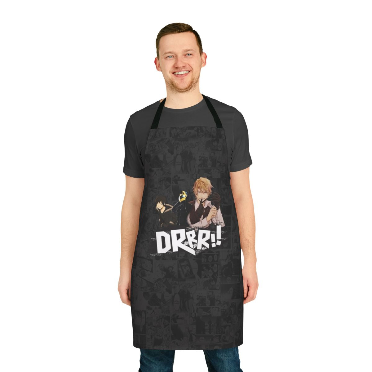 Durarara-inspired apron featuring characters from the popular anime and manga series