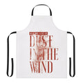 Apron with "Dust in the Wind" Kansas song lyrics typography design