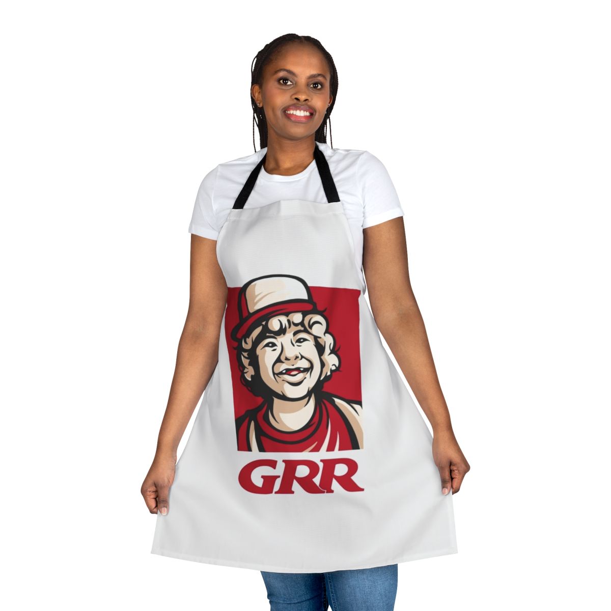 Stranger Things Dustin Grr Parody Design Printed Apron