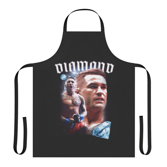 Dustin Poirier-inspired diamond design apron for MMA and UFC fans