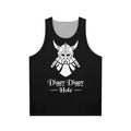 Dwarf fantasy roleplay mining treasure white unisex tank top
