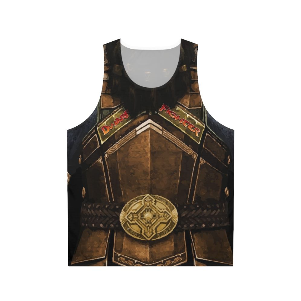 Dwarf Fighter Unisex Dungeon Adventurewear Tank Top