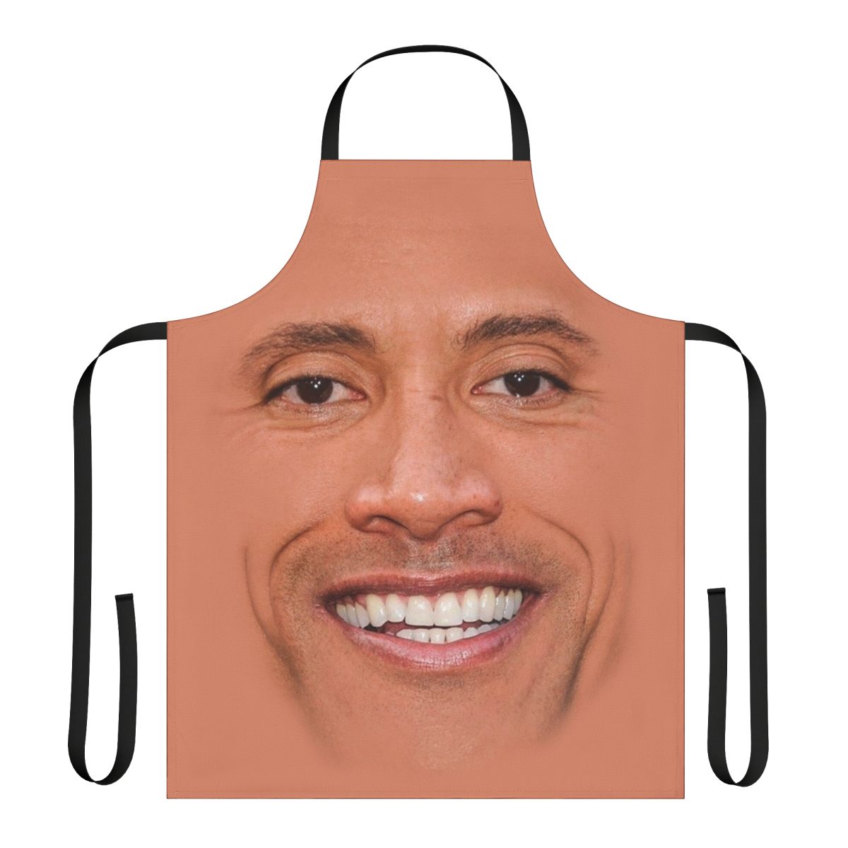 Dwayne-themed apron with wrestling, entertainment, and family-friendly designs