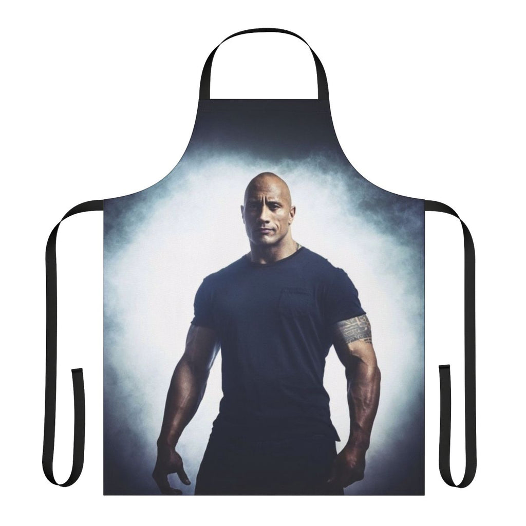 Dwayne "The Rock" Johnson themed apron for cooking and grilling