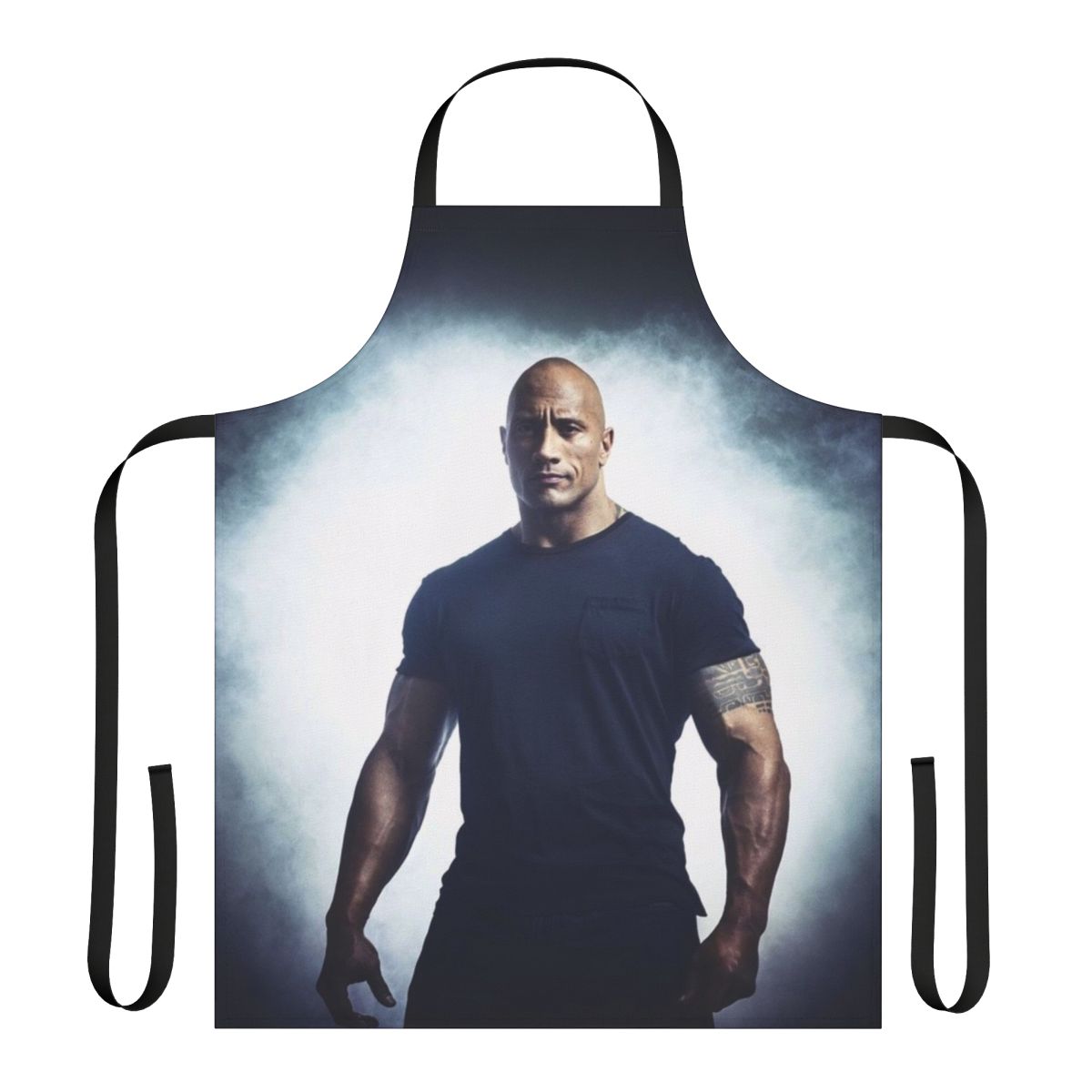 Dwayne "The Rock" Johnson themed apron for cooking and grilling