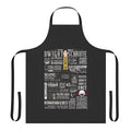 Dark tee apron with "The Wise Words of Dwight Schrute" text and Dwight Schrute from The Office TV show