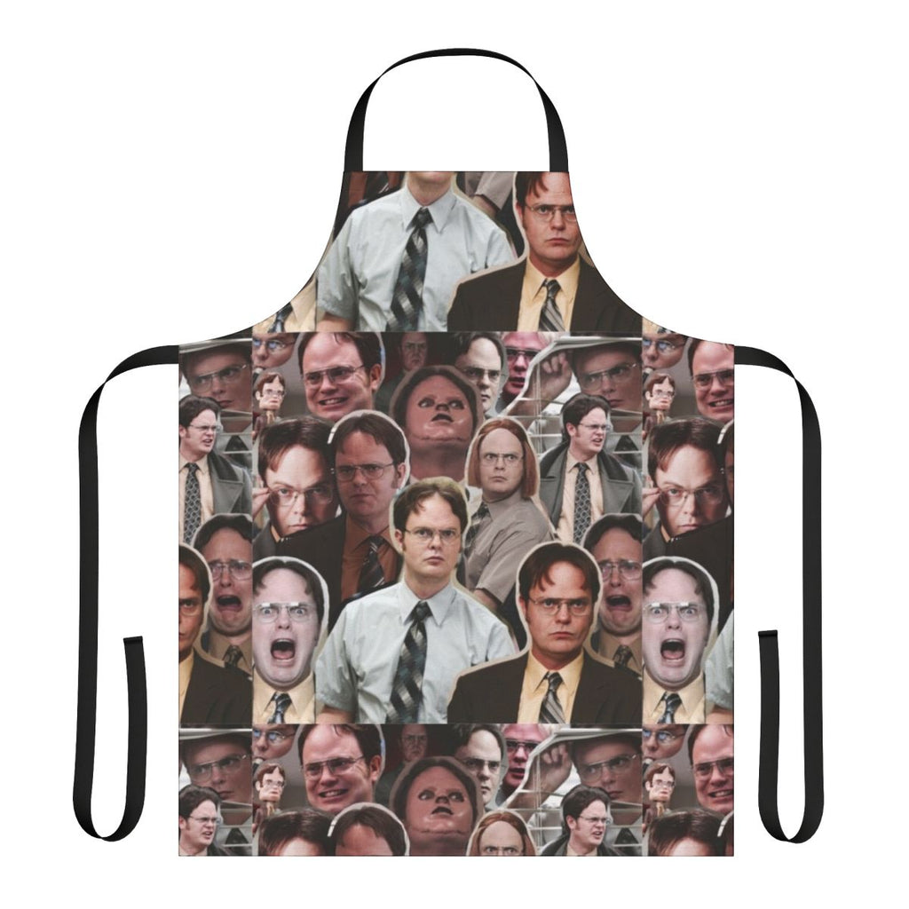 Dwight Schrute inspired apron featuring the character from the TV show The Office