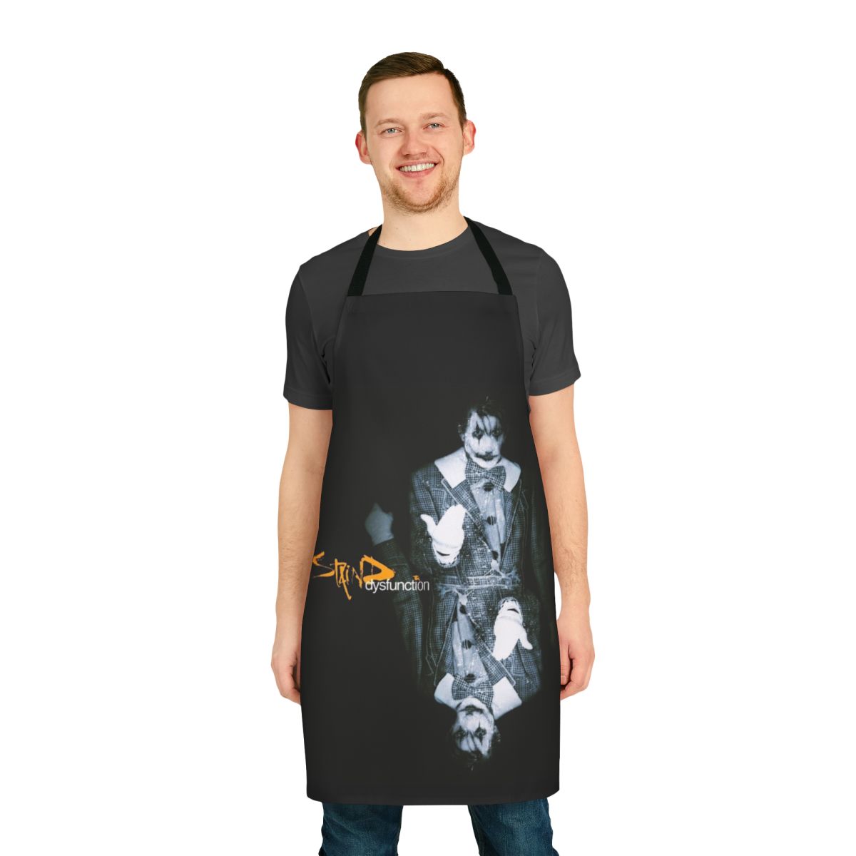 Dysfunction-Inspired Apron with Staind Band Logo and Imagery