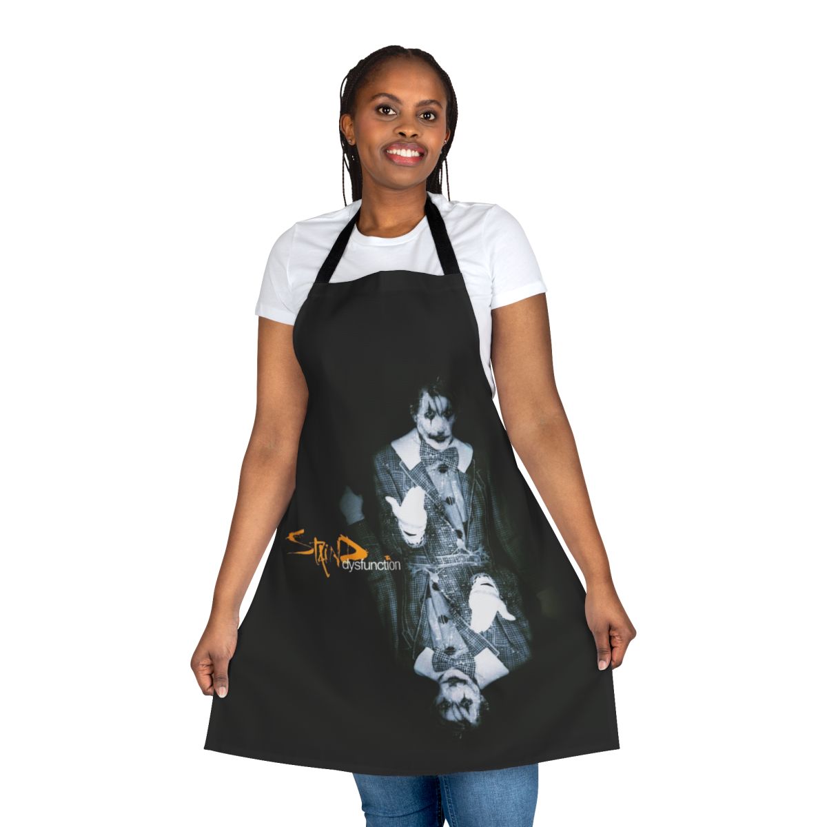 Dysfunction-Inspired Apron with Staind Band Logo and Imagery