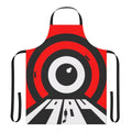 A stylish apron featuring the iconic "Big Brother" imagery from the classic novel 1984 by George Orwell.