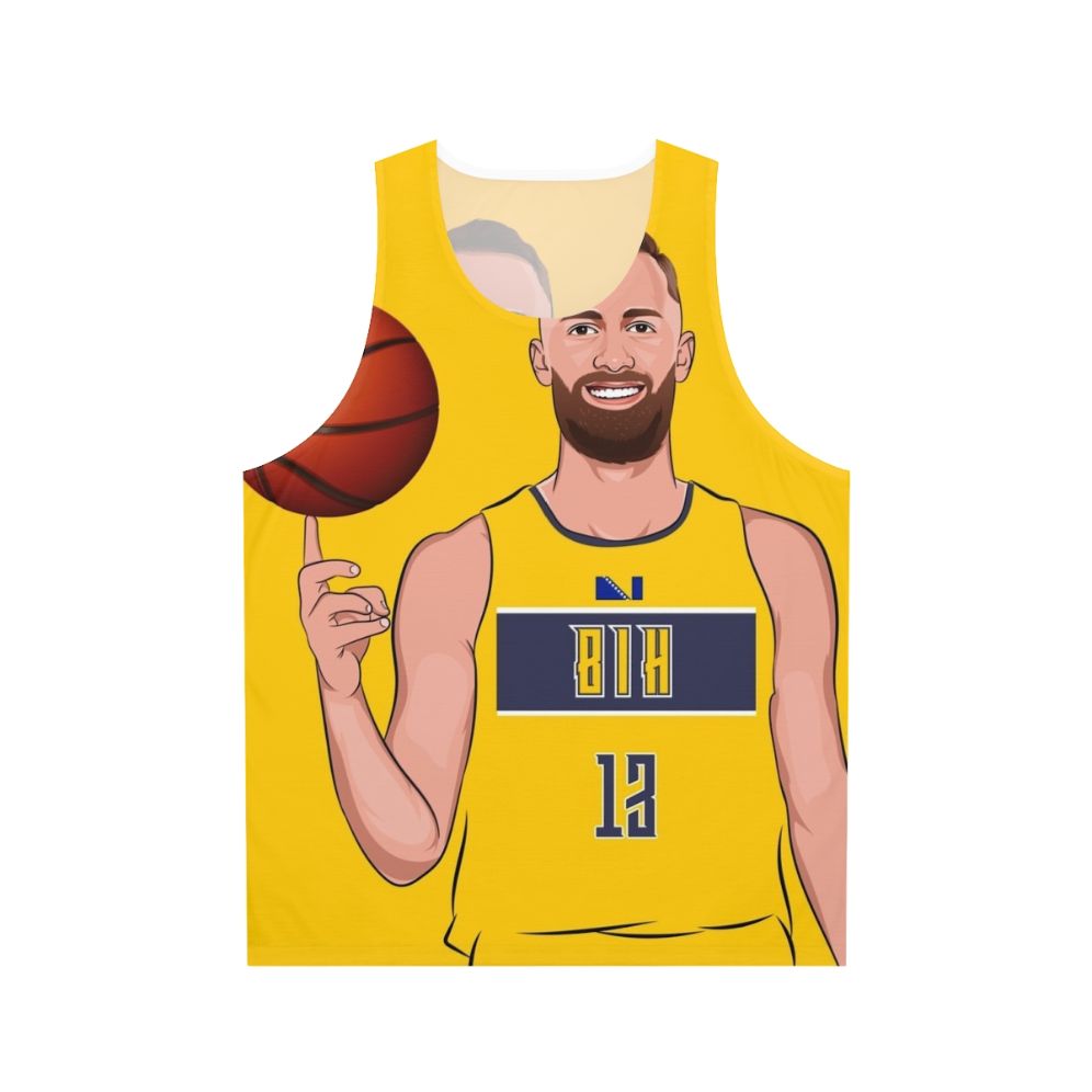 Dzanan Musa basketball player wearing unisex tank top