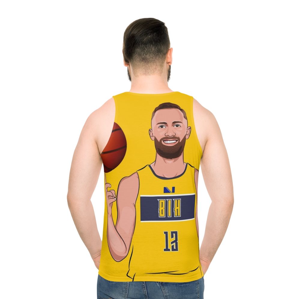 Dzanan Musa basketball player wearing unisex tank top