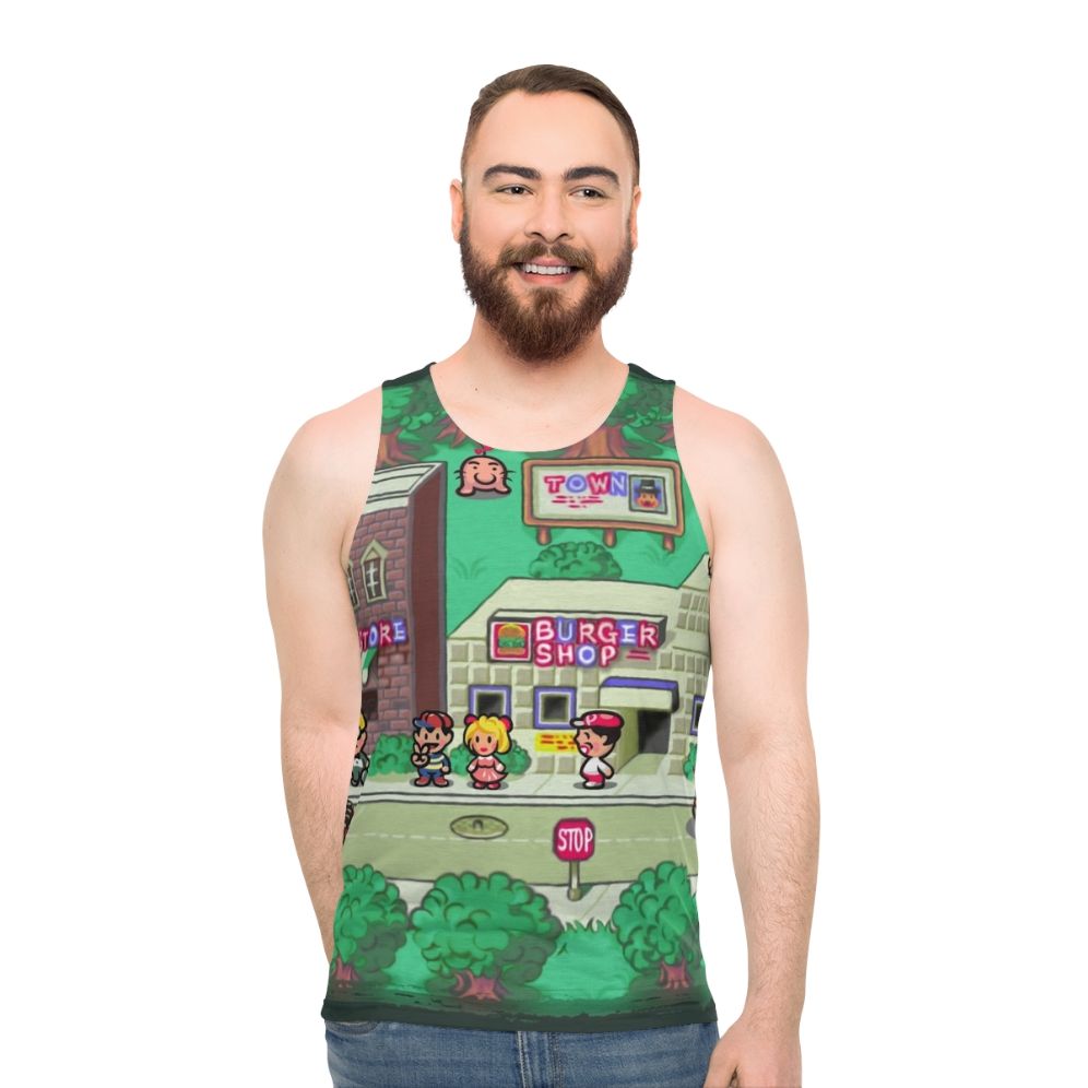 Earthbound retro video game unisex tank top