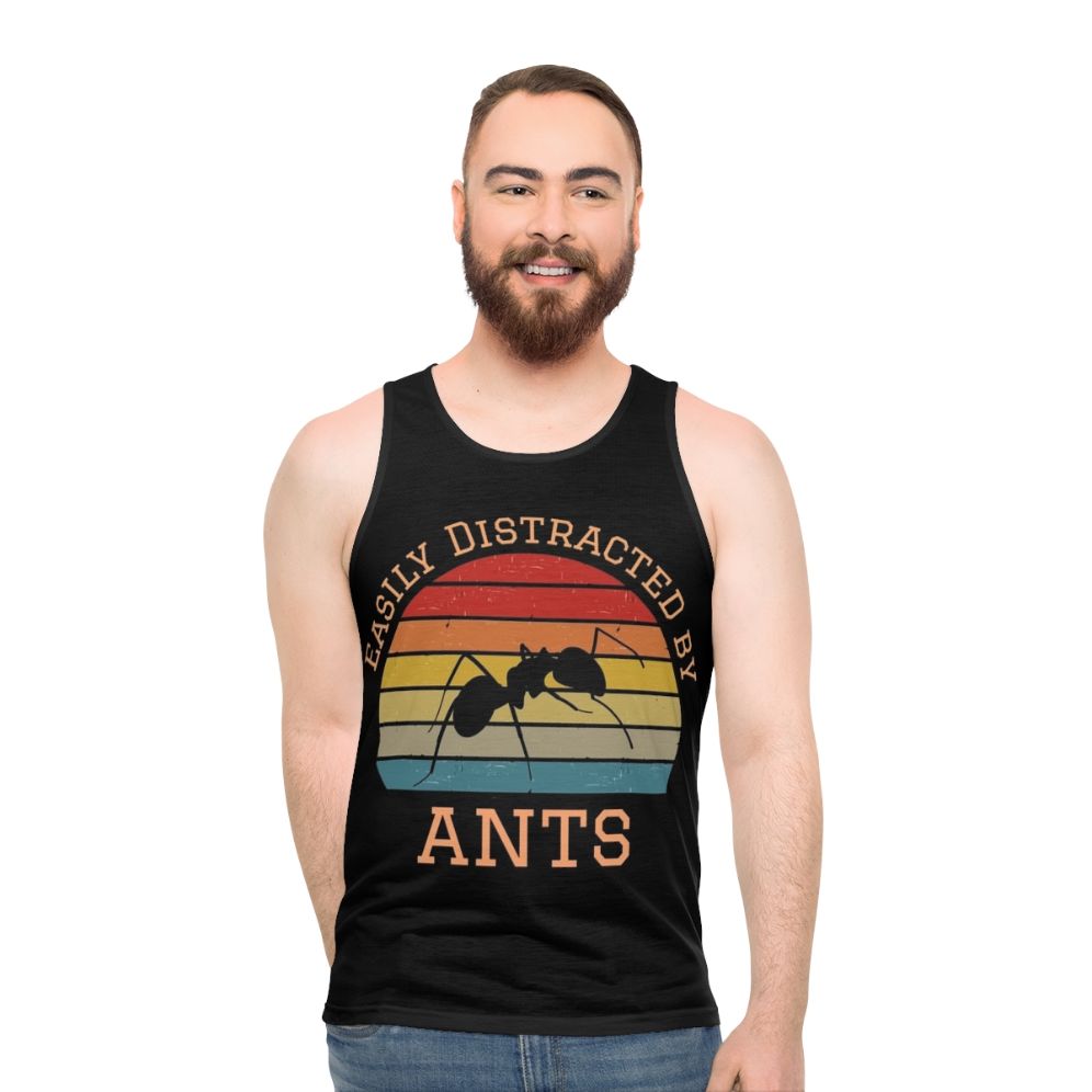 Easily Distracted By Ants Unisex Tank Top
