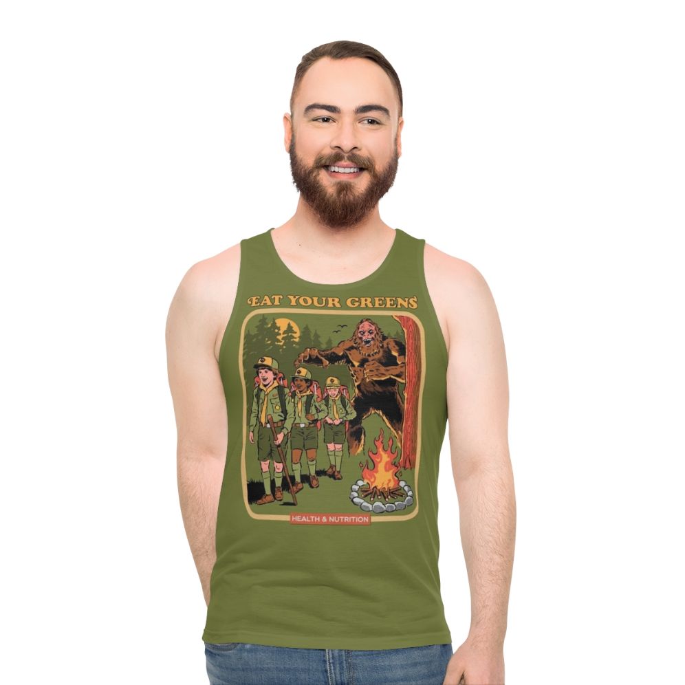 Eat Your Greens Retro Unisex Tank Top