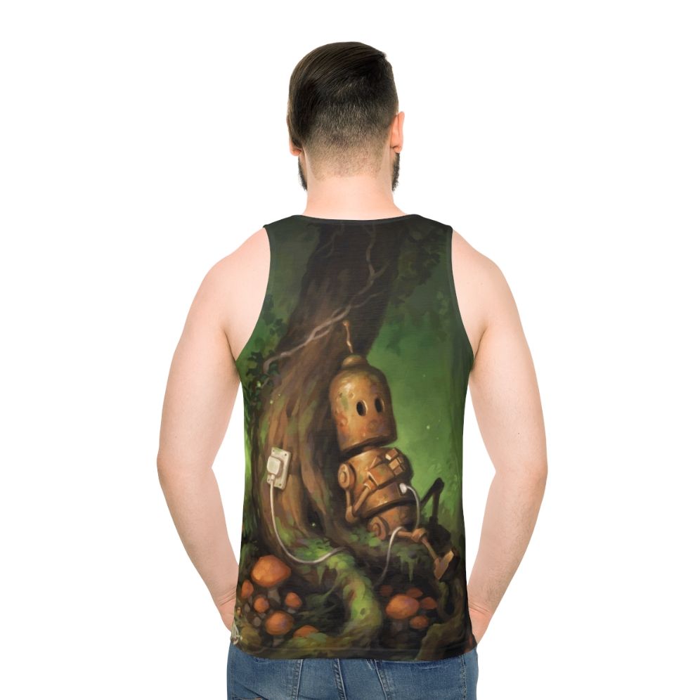 Unisex tank top with charging and nature-inspired design