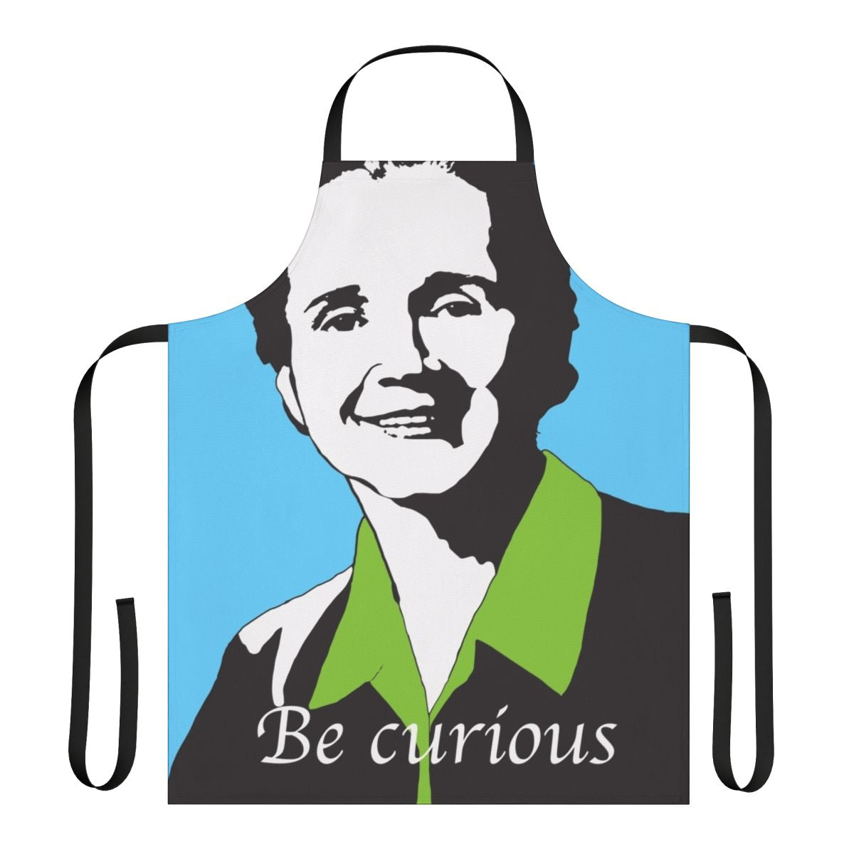 Environmentalist Rachel Carson inspired apron with nature and feminist designs