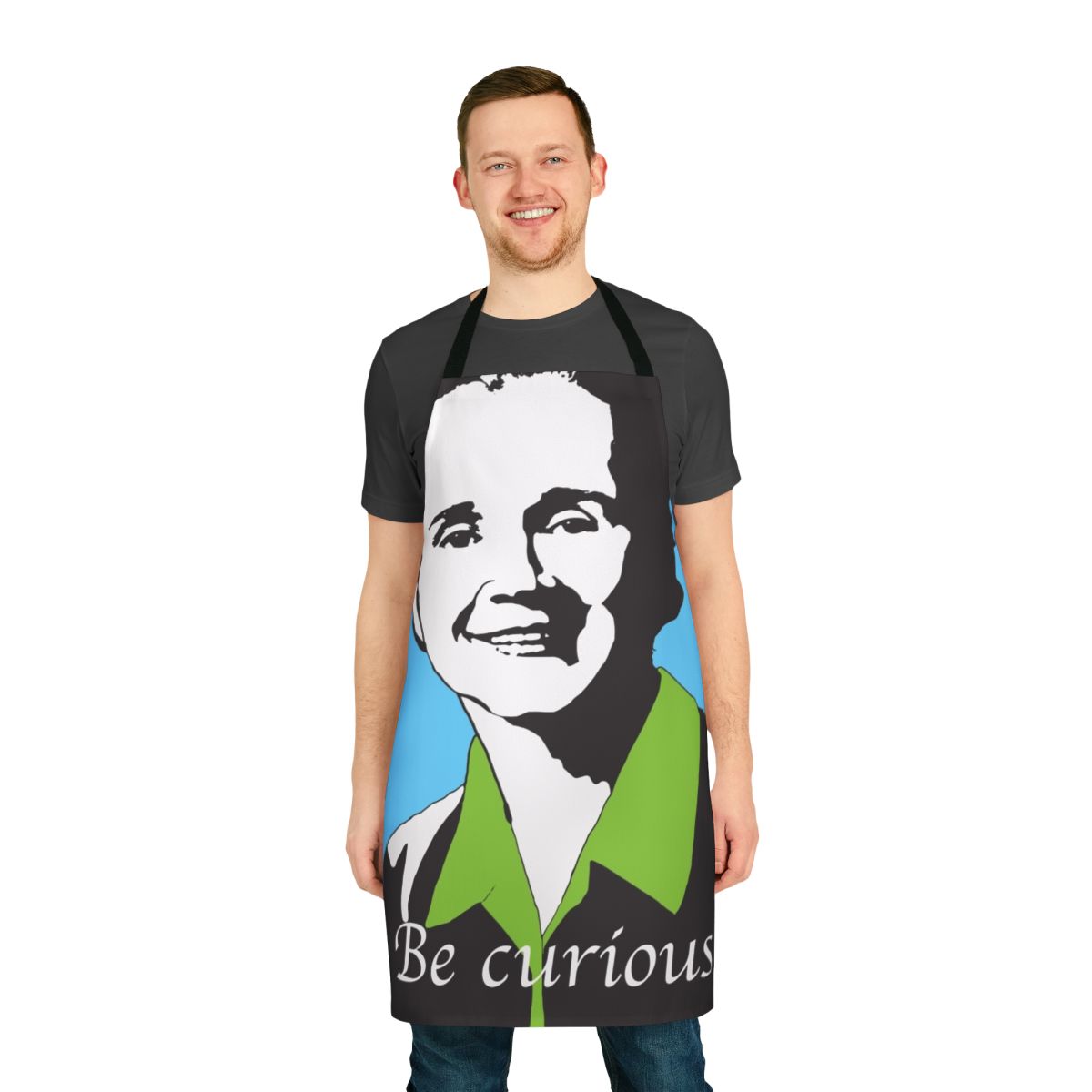 Environmentalist Rachel Carson inspired apron with nature and feminist designs