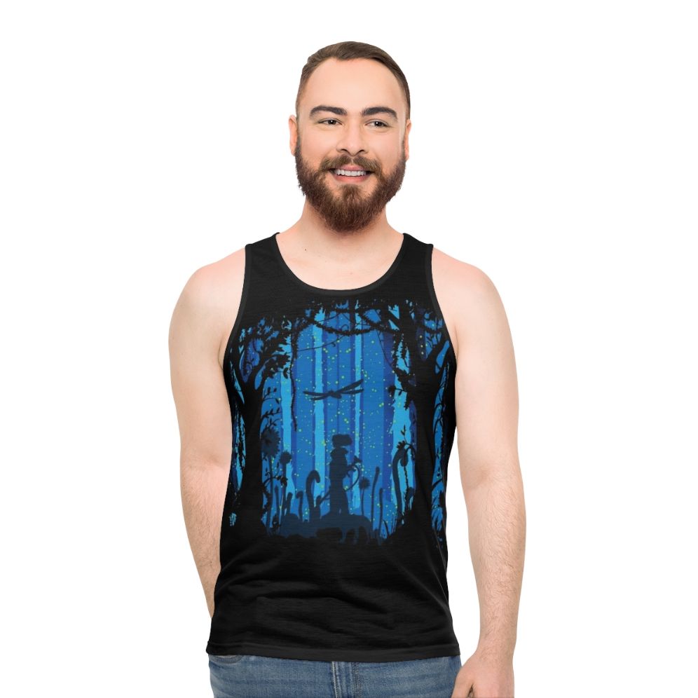 Eco-friendly toxic jungle unisex tank top