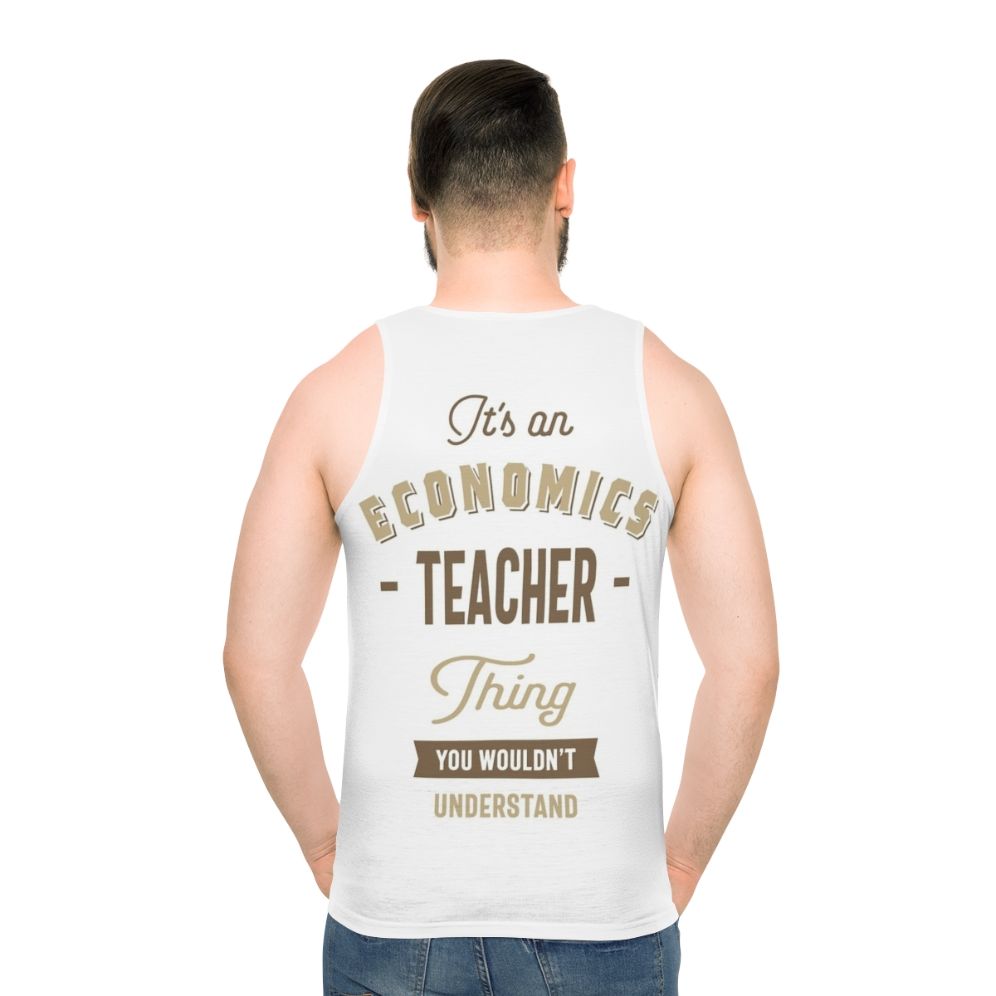 Unisex economics teacher tank top