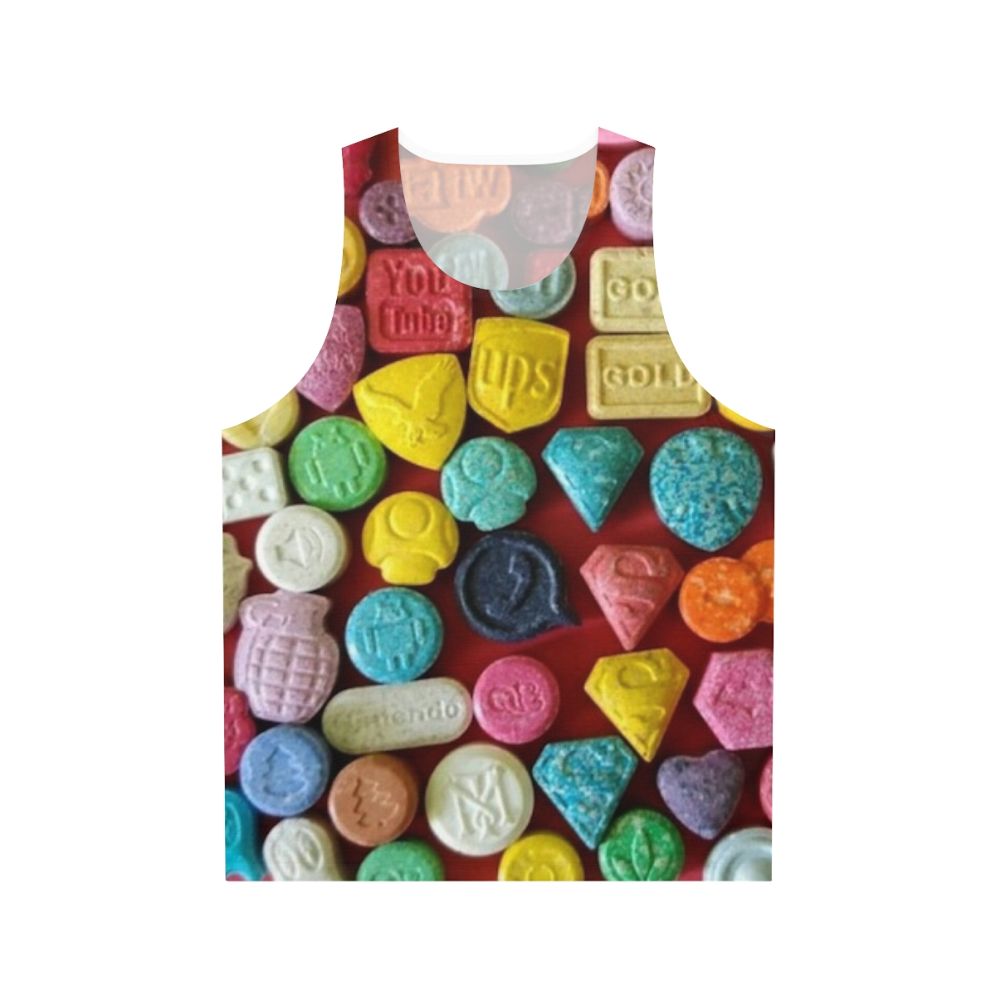 Ecstasy inspired unisex tank top