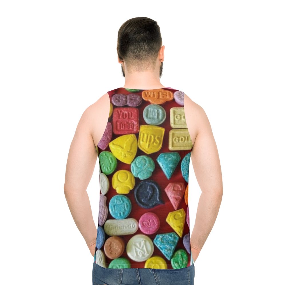 Ecstasy inspired unisex tank top
