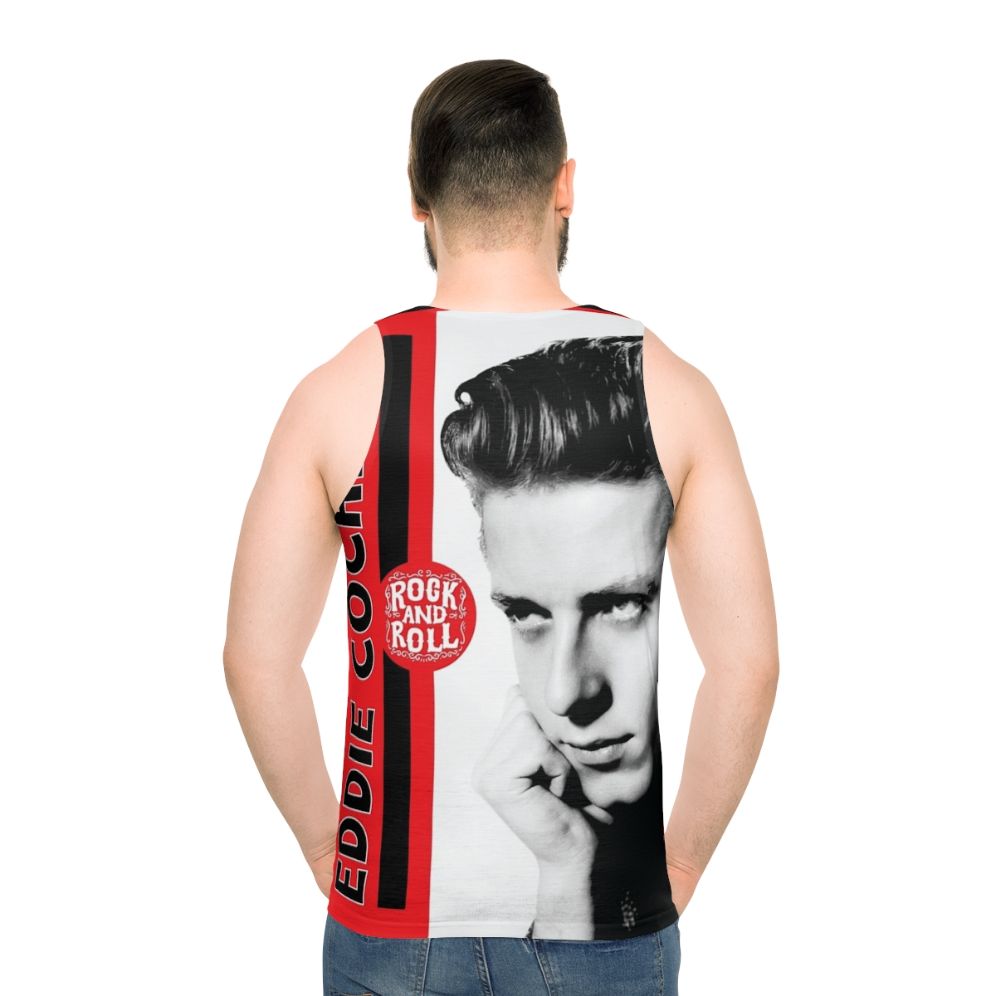 Vintage Eddie Cochran inspired rock n' roll unisex tank top