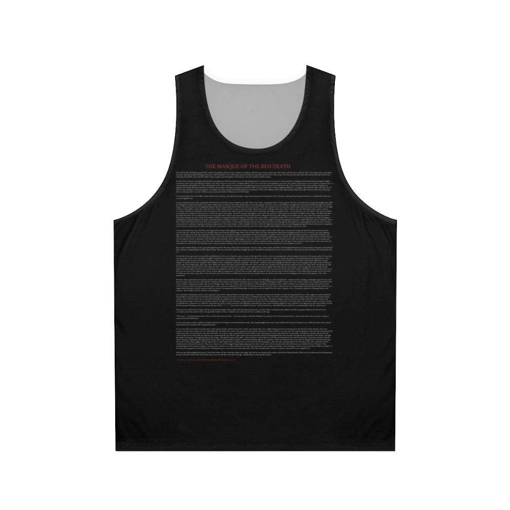 Edgar Allan Poe The Masque of the Red Death Unisex Tank Top