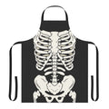 Punk-inspired apron featuring a skeleton design