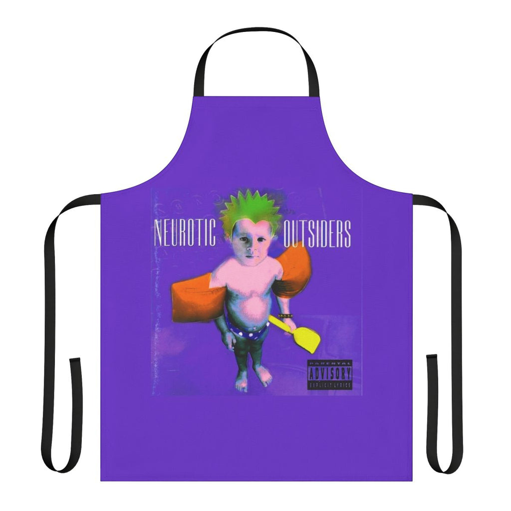 Neurotic Outsiders-inspired apron featuring a bold, punk rock design