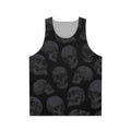 Edgy skull unisex tank top