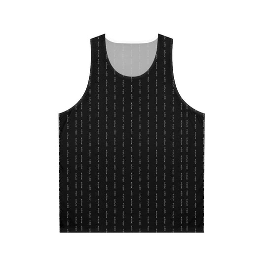 Unisex tank top with bold and humorous graphic design