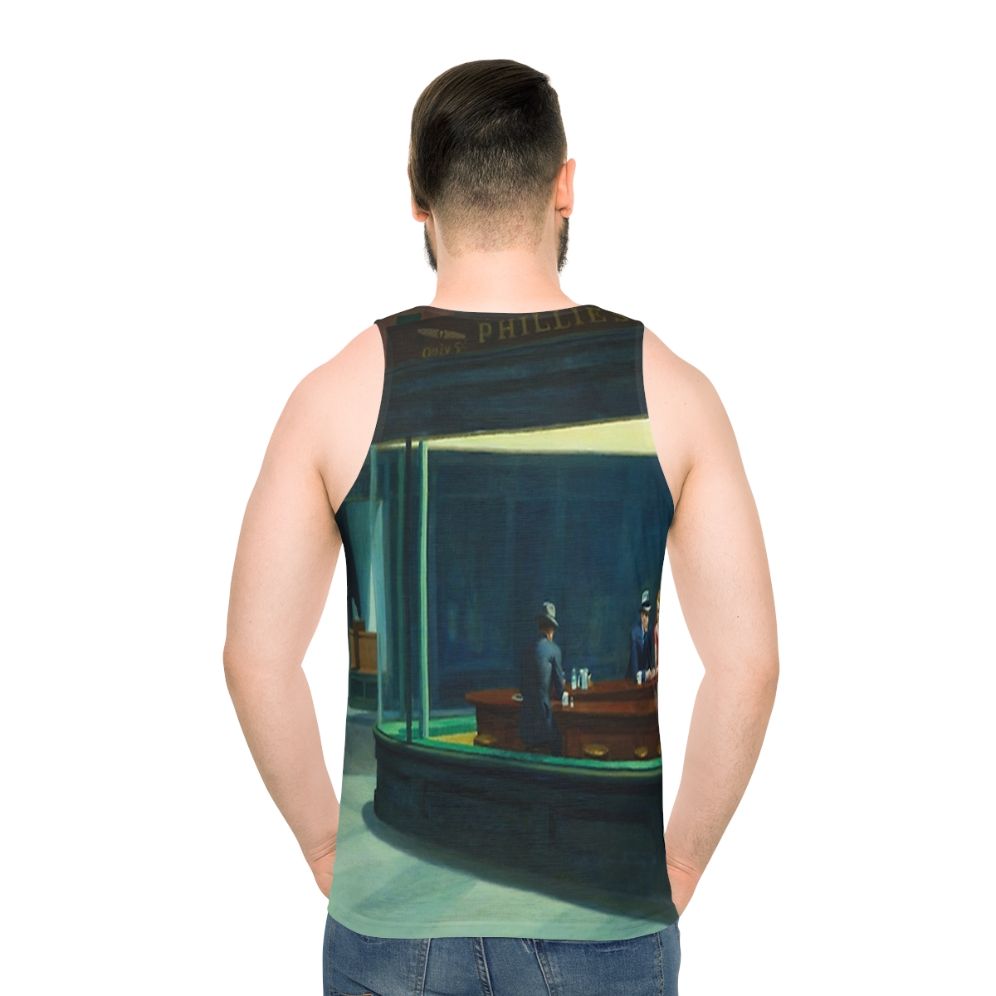Edward Hopper Nighthawks art reproduction unisex tank top