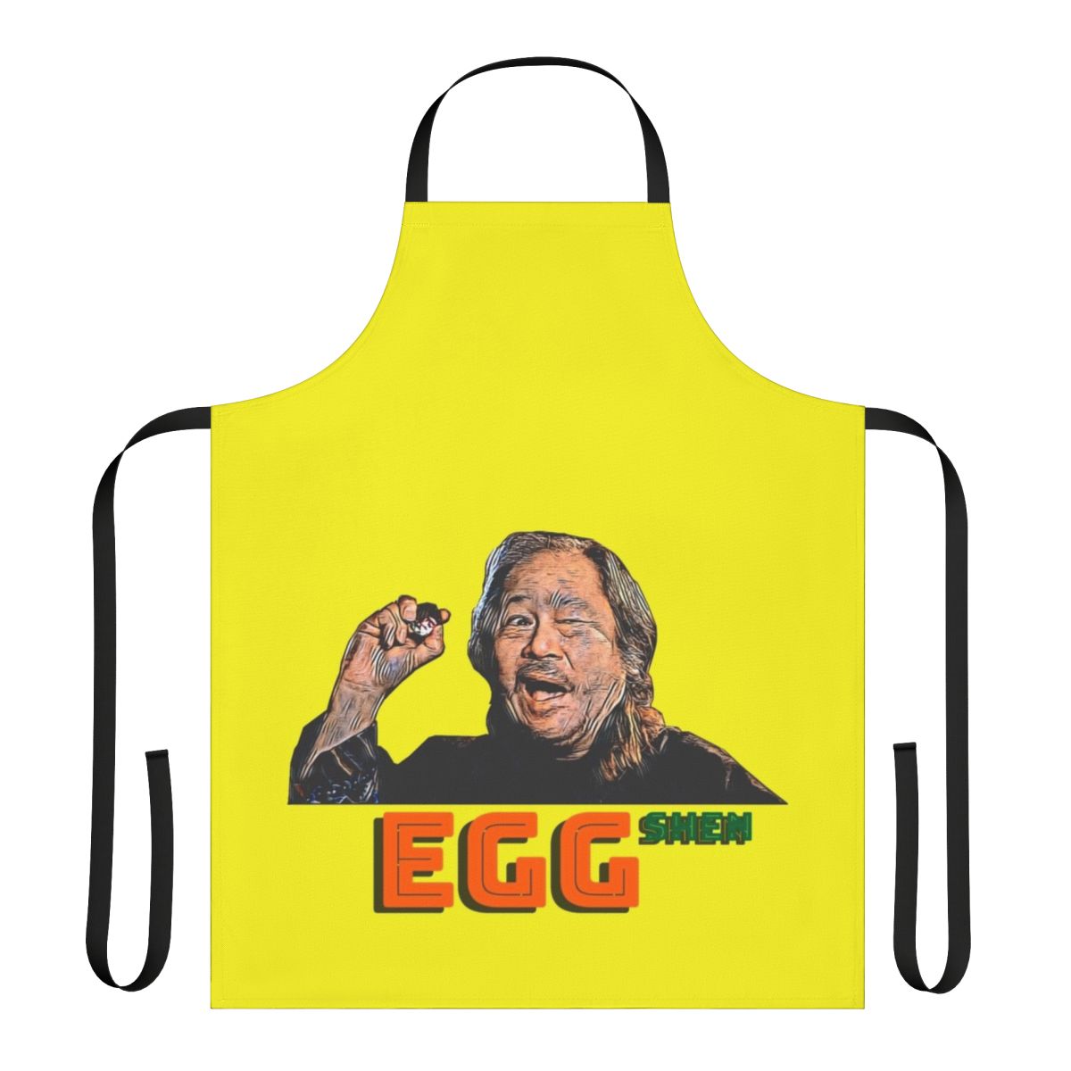 Egg Shen-inspired apron featuring the iconic character from the 1986 film Big Trouble in Little China