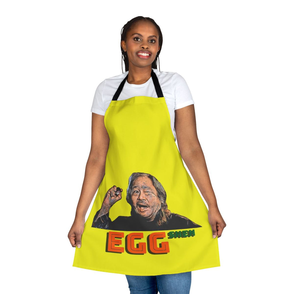 Egg Shen-inspired apron featuring the iconic character from the 1986 film Big Trouble in Little China