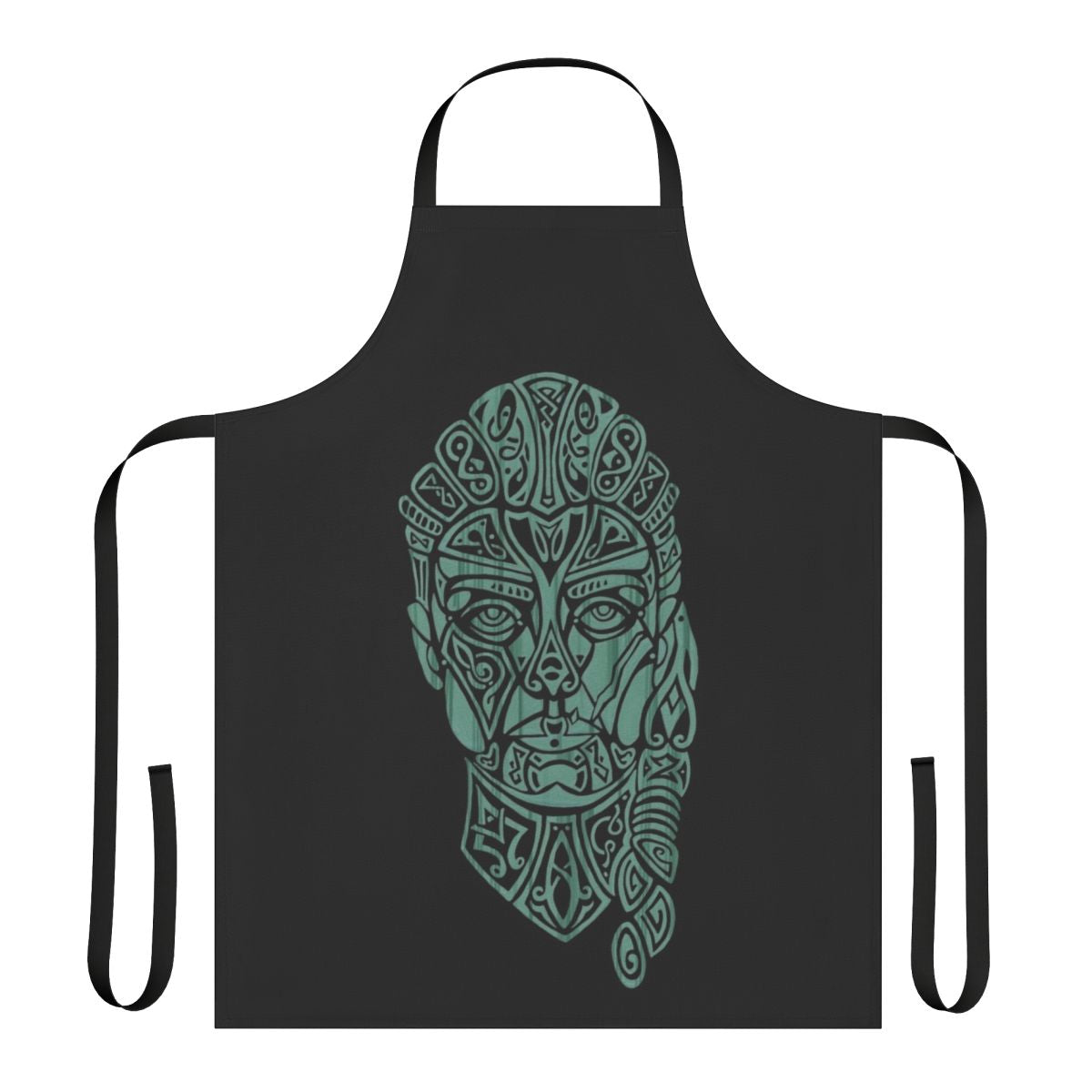 Eivor Celtic Portrait Gaming Apron featuring runic and Nordic design elements