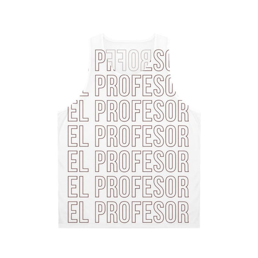 Money Heist Inspired Unisex Tank Top with El Profesor Lettering