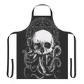 Cthulhu-inspired apron with gothic, occult, and lovecraft-themed design