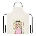 Electra Heart-themed apron in a bubblegum pink color