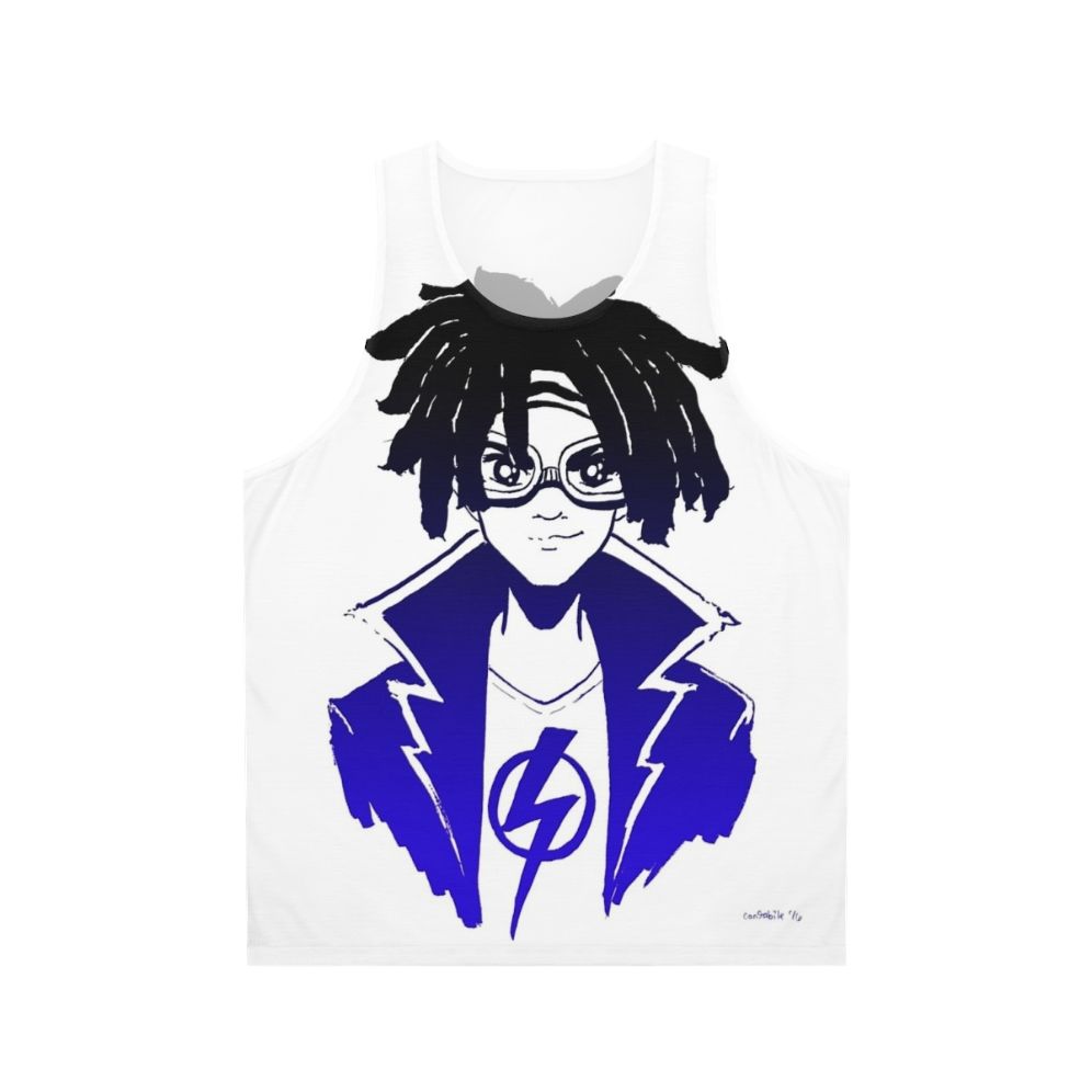 Electrifying Gradient Superhero Unisex Tank Top