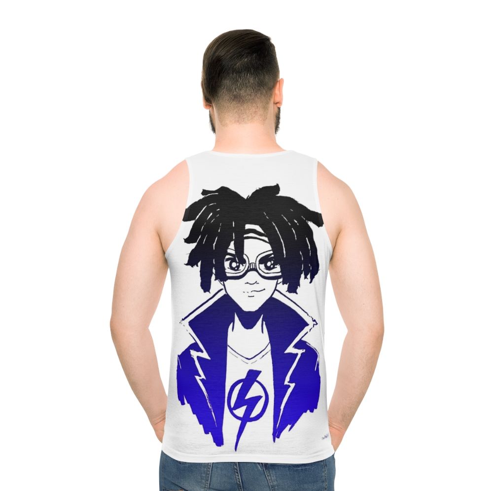 Electrifying Gradient Superhero Unisex Tank Top