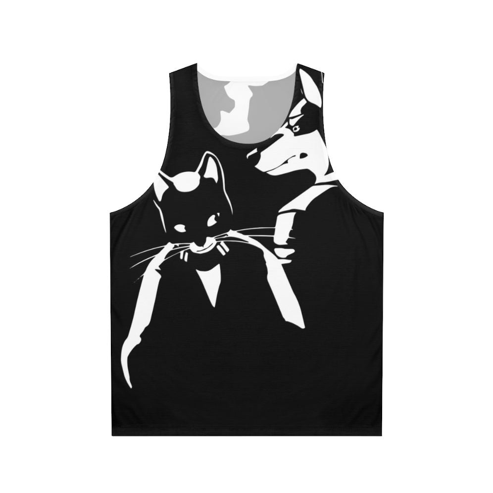 Electro swing graphic tank top