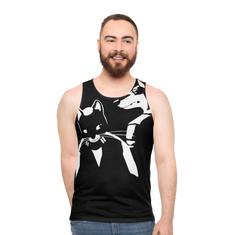 Electro swing graphic tank top