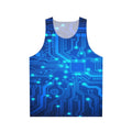 Electronic circuit design unisex tank top