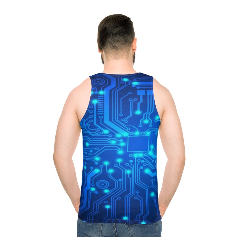 Electronic circuit design unisex tank top
