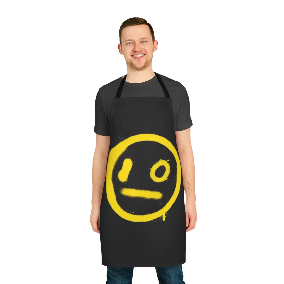 Electronic Dance Music Inspired Apron with Vibrant Graphic Design