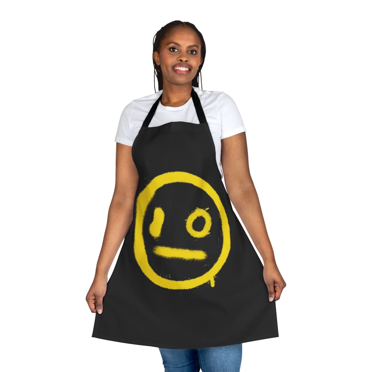 Electronic Dance Music Inspired Apron with Vibrant Graphic Design