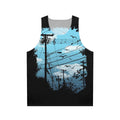 Unisex Electronic Music City Skyline Tank Top