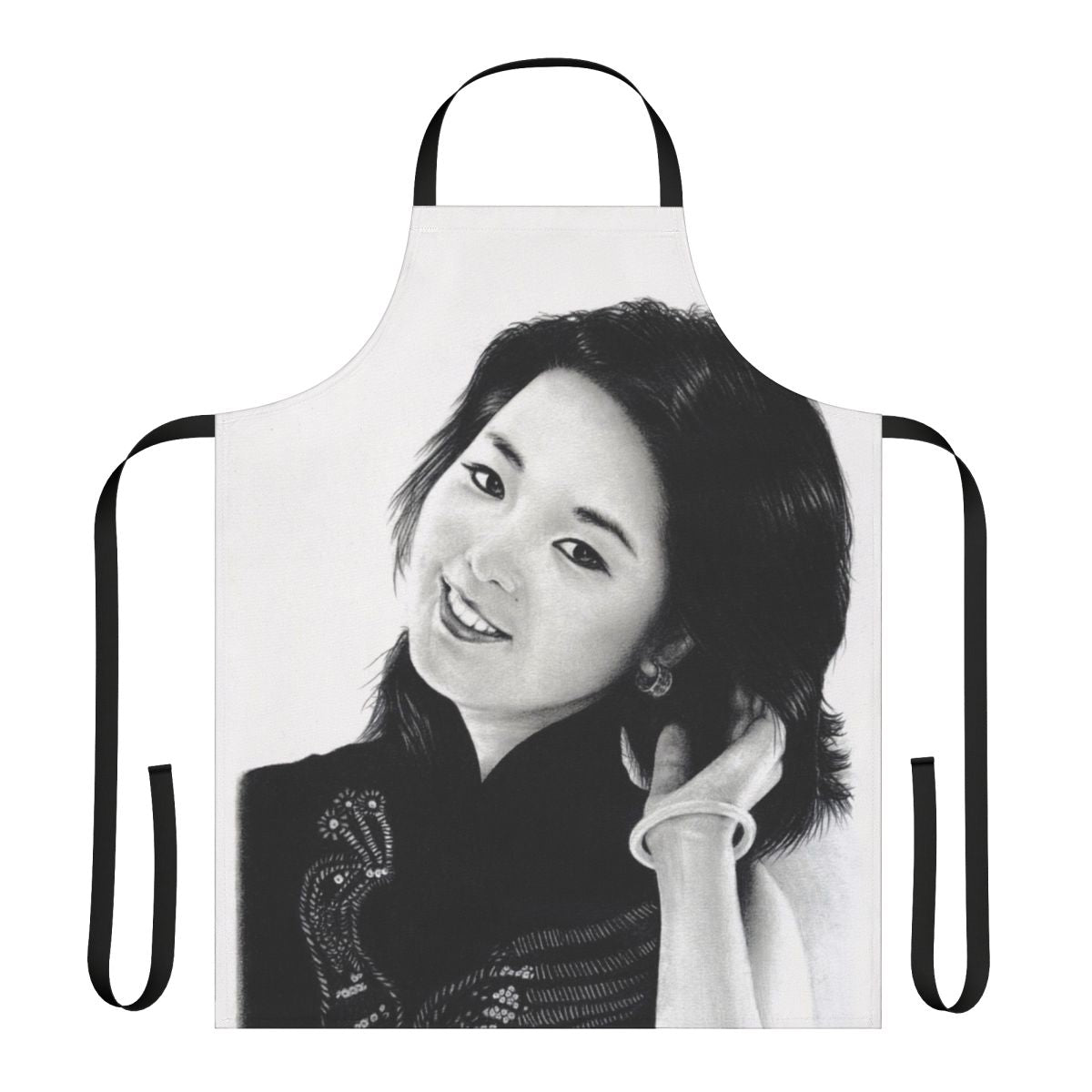 Apron featuring a beautiful portrait of renowned Taiwanese singer Teresa Teng